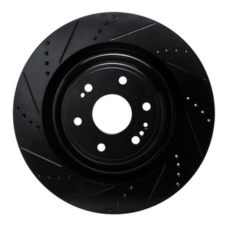 R1 Concepts® - eLINE™ Drilled and Slotted 1-Piece Front Driver Side Brake Rotor