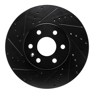 R1 Concepts® - eLINE™ Drilled and Slotted 1-Piece Front Driver Side Brake Rotor