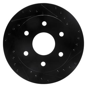 R1 Concepts® - eLINE™ Drilled and Slotted 1-Piece Front Passenger Side Brake Rotor
