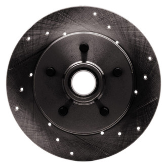 R1 Concepts® - eLINE™ Drilled and Slotted 1-Piece Front Passenger Side Brake Rotor
