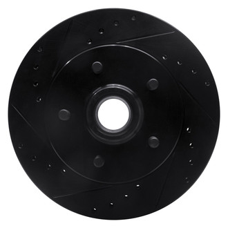 R1 Concepts® - eLINE™ Drilled and Slotted 1-Piece Front Driver Side Brake Rotor