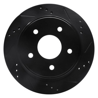 R1 Concepts® - eLINE™ Drilled and Slotted 1-Piece Rear Passenger Side Brake Rotor
