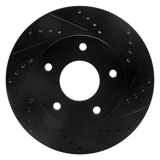 R1 Concepts® - eLINE™ Drilled and Slotted 1-Piece Front Passenger Side Brake Rotor