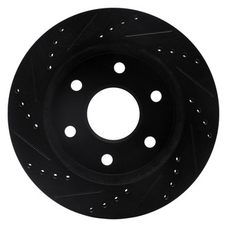 R1 Concepts® - eLINE™ Drilled and Slotted 1-Piece Front Passenger Side Brake Rotor
