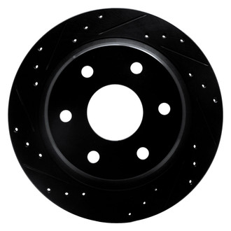 R1 Concepts® - eLINE™ Drilled and Slotted 1-Piece Rear Driver Side Brake Rotor