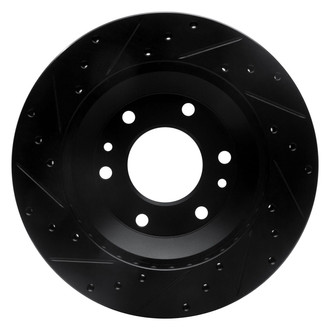 R1 Concepts® - eLINE™ Drilled and Slotted 1-Piece Front Passenger Side Brake Rotor