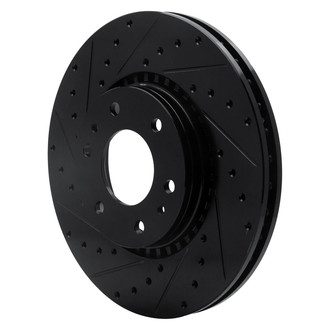 R1 Concepts® - eLINE™ Drilled and Slotted 1-Piece Front Driver Side Brake Rotor