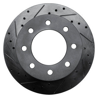 R1 Concepts® - eLINE™ Drilled and Slotted 1-Piece Rear Driver Side Brake Rotor
