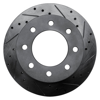 R1 Concepts® - eLINE™ Drilled and Slotted 1-Piece Rear Passenger Side Brake Rotor