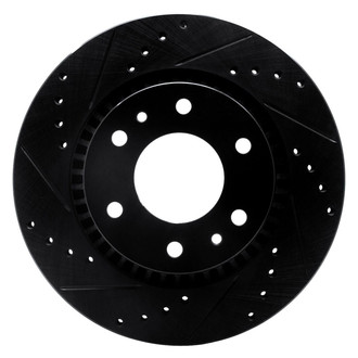 R1 Concepts® - eLINE™ Drilled and Slotted 1-Piece Front Driver Side Brake Rotor