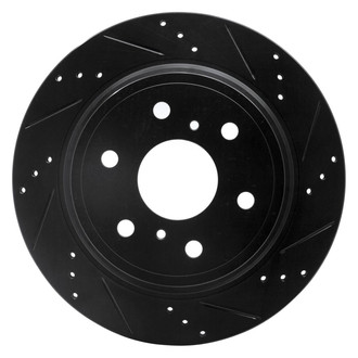 R1 Concepts® - eLINE™ Drilled and Slotted 1-Piece Rear Passenger Side Brake Rotor