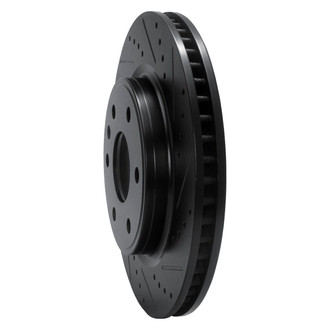 R1 Concepts® - eLINE™ Drilled and Slotted 1-Piece Front Passenger Side Brake Rotor