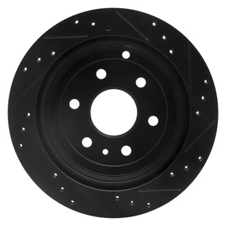R1 Concepts® - eLINE™ Drilled and Slotted 1-Piece Rear Driver Side Brake Rotor