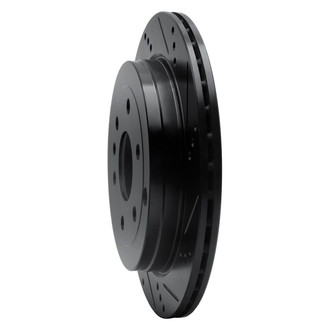 R1 Concepts® - eLINE™ Drilled and Slotted 1-Piece Rear Passenger Side Brake Rotor