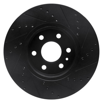 R1 Concepts® - eLINE™ Drilled and Slotted 1-Piece Front Driver Side Brake Rotor
