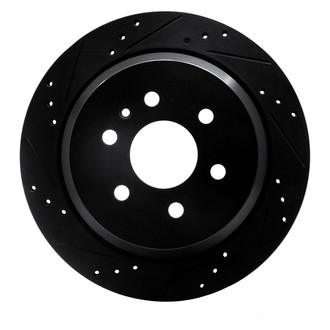 R1 Concepts® - eLINE™ Drilled and Slotted 1-Piece Rear Driver Side Brake Rotor