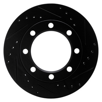 R1 Concepts® - eLINE™ Drilled and Slotted 1-Piece Front Passenger Side Brake Rotor