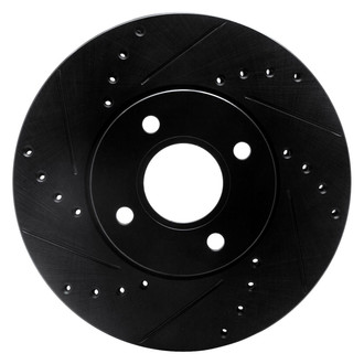 R1 Concepts® - eLINE™ Drilled and Slotted 1-Piece Front Driver Side Brake Rotor