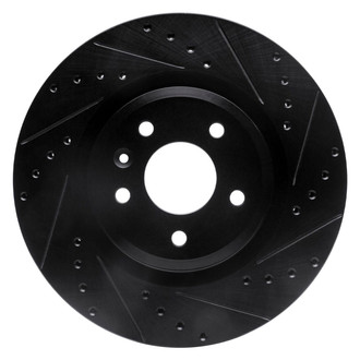 R1 Concepts® - eLINE™ Drilled and Slotted 1-Piece Front Passenger Side Brake Rotor