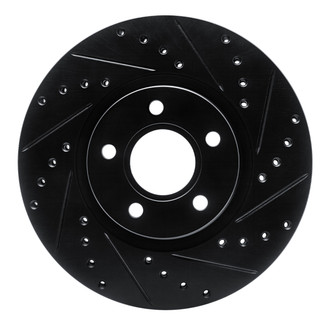 R1 Concepts® - eLINE™ Drilled and Slotted 1-Piece Front Passenger Side Brake Rotor