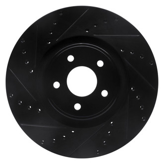 R1 Concepts® - eLINE™ Drilled and Slotted 1-Piece Front Driver Side Brake Rotor