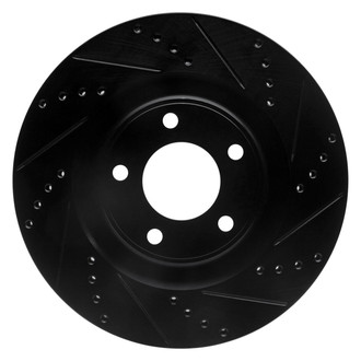 R1 Concepts® - eLINE™ Drilled and Slotted 1-Piece Front Passenger Side Brake Rotor