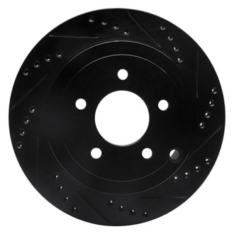 R1 Concepts® - eLINE™ Drilled and Slotted 1-Piece Rear Passenger Side Brake Rotor