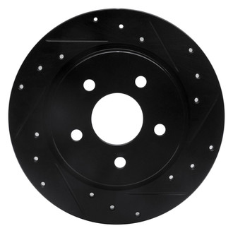 R1 Concepts® - eLINE™ Drilled and Slotted 1-Piece Rear Passenger Side Brake Rotor