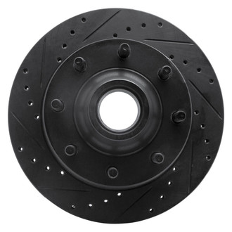 R1 Concepts® - eLINE™ Drilled and Slotted 1-Piece Front Driver Side Brake Rotor