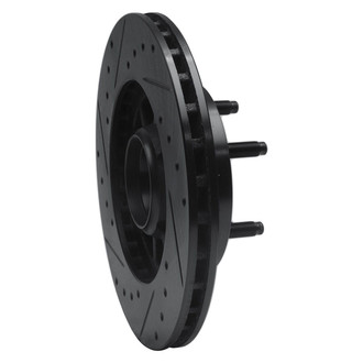 R1 Concepts® - eLINE™ Drilled and Slotted 1-Piece Front Passenger Side Brake Rotor