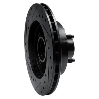 R1 Concepts® - eLINE™ Drilled and Slotted 1-Piece Front Passenger Side Brake Rotor