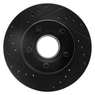 R1 Concepts® - eLINE™ Drilled and Slotted 1-Piece Front Driver Side Brake Rotor