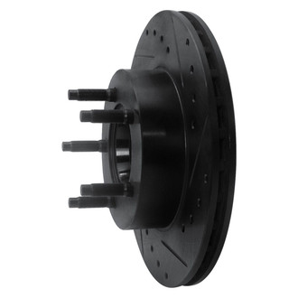R1 Concepts® - eLINE™ Drilled and Slotted 1-Piece Front Passenger Side Brake Rotor