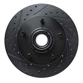 R1 Concepts® - eLINE™ Drilled and Slotted 1-Piece Front Driver Side Brake Rotor
