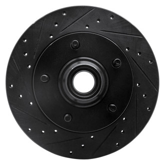 R1 Concepts® - eLINE™ Drilled and Slotted 1-Piece Front Driver Side Brake Rotor