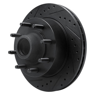 R1 Concepts® - eLINE™ Drilled and Slotted 1-Piece Front Driver Side Brake Rotor