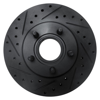 R1 Concepts® - eLINE™ Drilled and Slotted 1-Piece Front Driver Side Brake Rotor