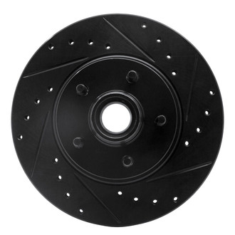 R1 Concepts® - eLINE™ Drilled and Slotted 1-Piece Front Passenger Side Brake Rotor