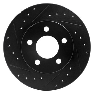 R1 Concepts® - eLINE™ Drilled and Slotted 1-Piece Front Driver Side Brake Rotor