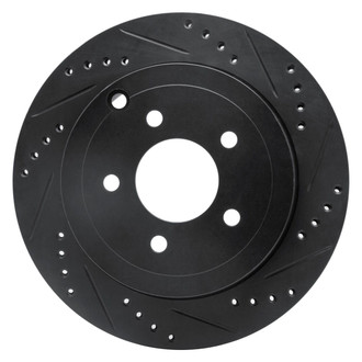 R1 Concepts® - eLINE™ Drilled and Slotted 1-Piece Front Passenger Side Brake Rotor