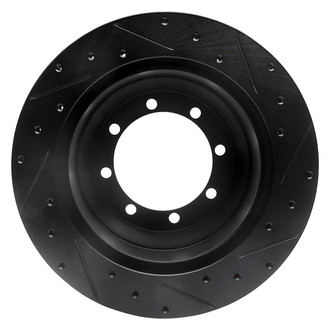 R1 Concepts® - eLINE™ Drilled and Slotted 1-Piece Rear Driver Side Brake Rotor