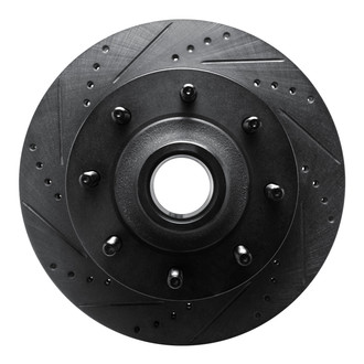 R1 Concepts® - eLINE™ Drilled and Slotted 1-Piece Front Driver Side Brake Rotor