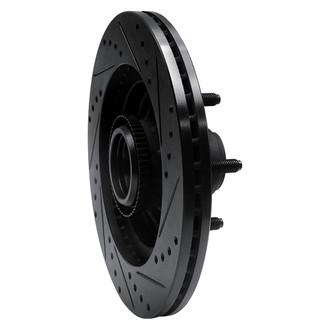 R1 Concepts® - eLINE™ Drilled and Slotted 1-Piece Front Driver Side Brake Rotor