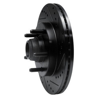R1 Concepts® - eLINE™ Drilled and Slotted 1-Piece Front Passenger Side Brake Rotor