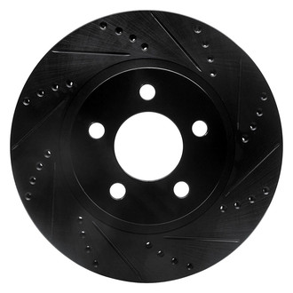 R1 Concepts® - eLINE™ Drilled and Slotted 1-Piece Front Passenger Side Brake Rotor