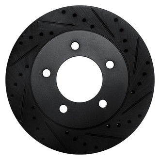 R1 Concepts® - eLINE™ Drilled and Slotted 1-Piece Front Passenger Side Brake Rotor