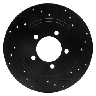 R1 Concepts® - eLINE™ Drilled and Slotted 1-Piece Rear Passenger Side Brake Rotor