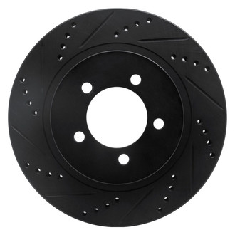 R1 Concepts® - eLINE™ Drilled and Slotted 1-Piece Front Driver Side Brake Rotor