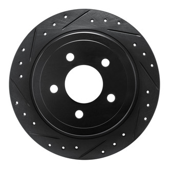 R1 Concepts® - eLINE™ Drilled and Slotted 1-Piece Rear Driver Side Brake Rotor