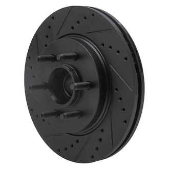 R1 Concepts® - eLINE™ Drilled and Slotted 1-Piece Front Driver Side Brake Rotor